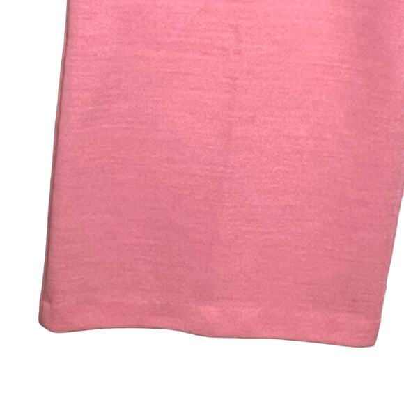 Vintage 70s Size Large Pink Polyester Pants Faux Fly Stretch Waist Disco - Picture 5 of 8